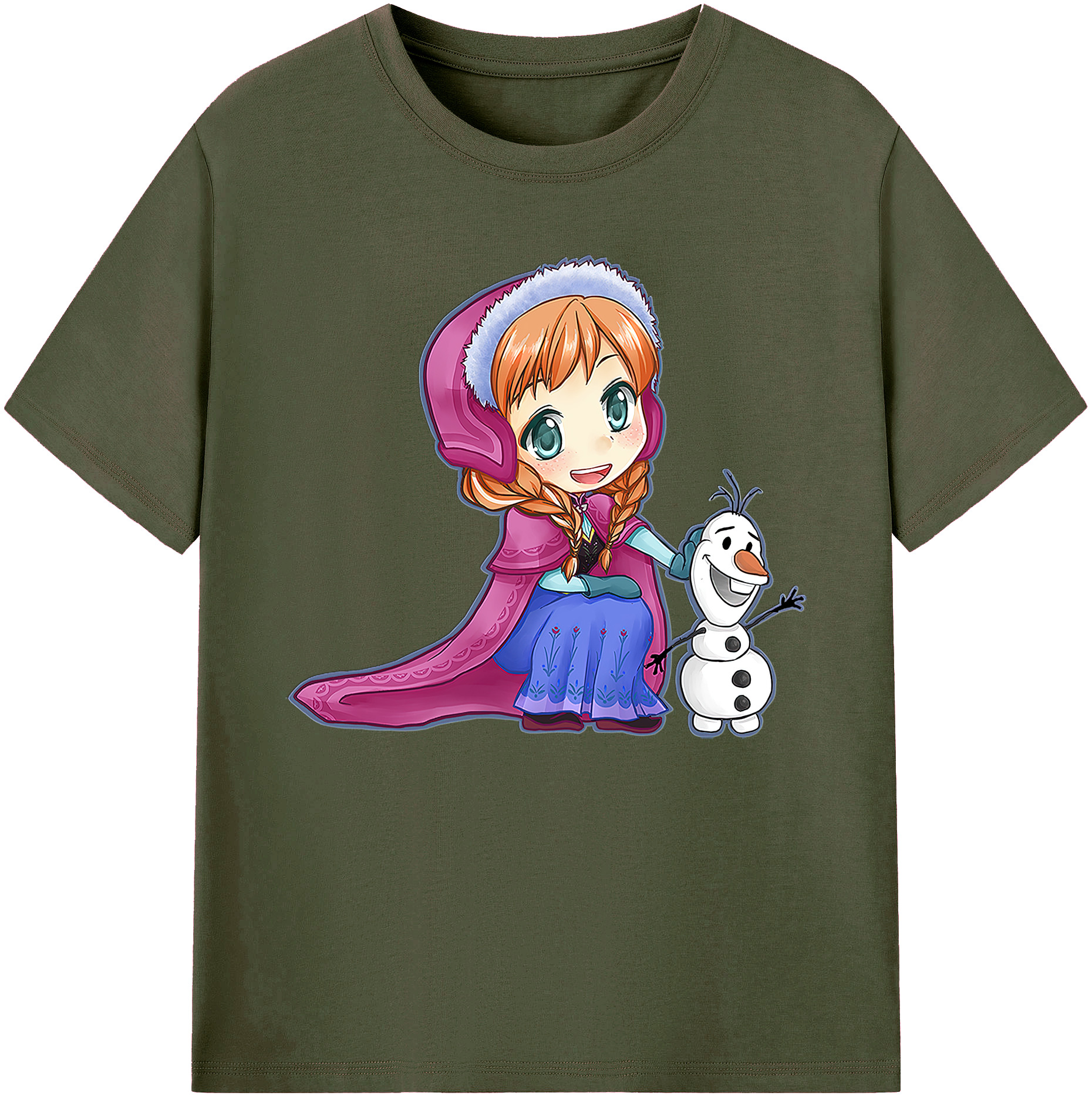 （画像用） アナと雪の女王 アンナ エルサ Frozen Anna Elsa 綿100％ メンズ半袖Tシャツ｜肌触りやわらか＆通気性